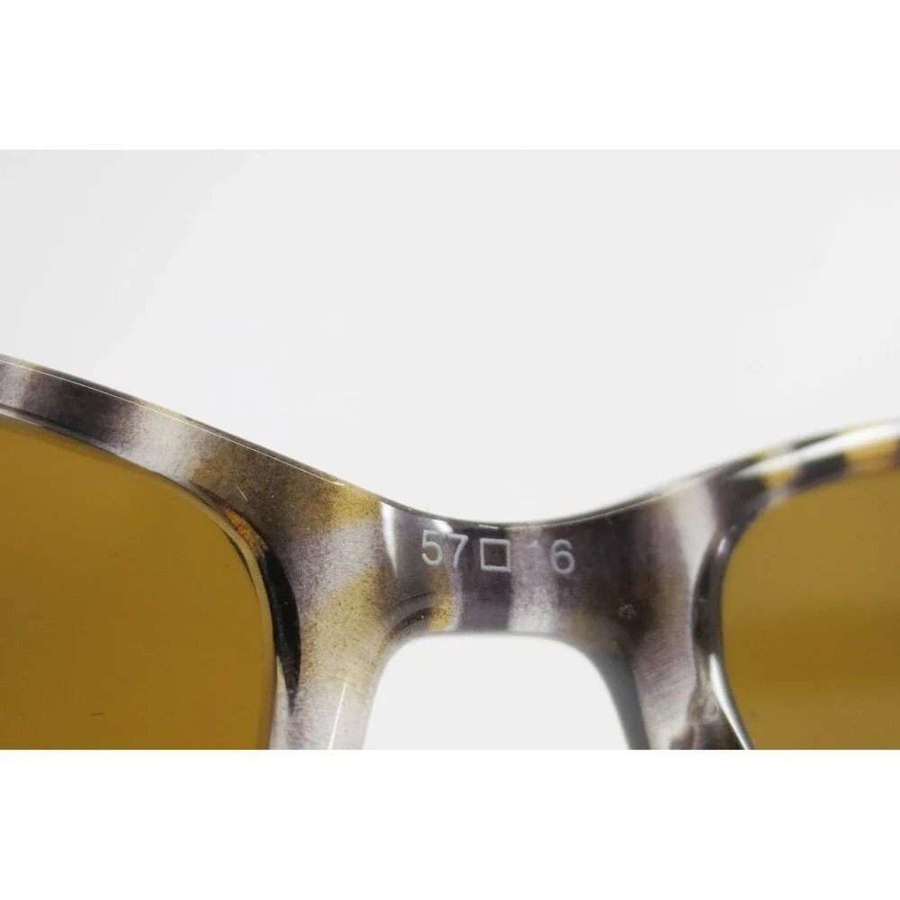 Warby Parker WP 20209 Brown Fade Rectangular Striped Eyeglasses 57-16-155 Mens